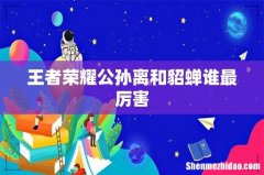 王者荣耀公孙离和貂蝉谁最厉害