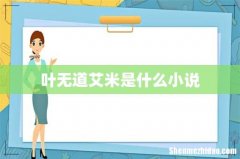 叶无道艾米是什么小说