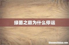 绿茵之巅为什么停运