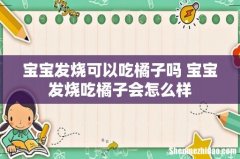 宝宝发烧可以吃橘子吗 宝宝发烧吃橘子会怎么样