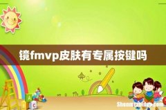 镜fmvp皮肤有专属按键吗