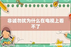 非诚勿扰为什么在电视上看不了