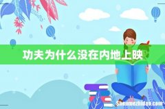 功夫为什么没在内地上映