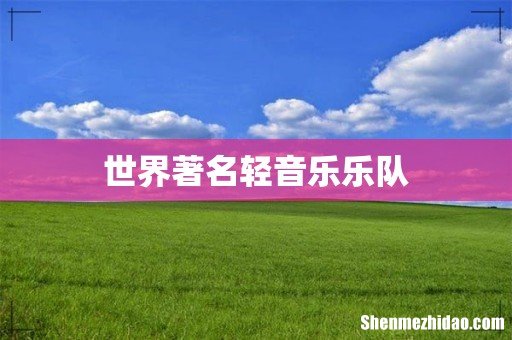 世界著名轻音乐乐队