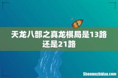 天龙八部之真龙棋局是13路还是21路