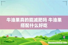 牛油果真的能减肥吗 牛油果搭配什么好吃