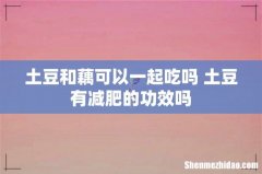 土豆和藕可以一起吃吗 土豆有减肥的功效吗