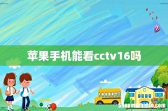 苹果手机能看cctv16吗