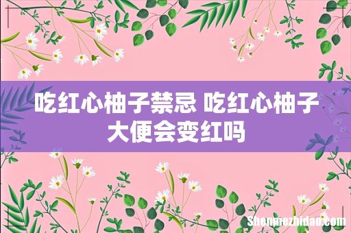 吃红心柚子禁忌 吃红心柚子大便会变红吗