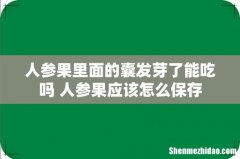 人参果里面的囊发芽了能吃吗 人参果应该怎么保存