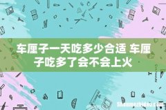 车厘子一天吃多少合适 车厘子吃多了会不会上火