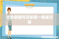 大唐荣耀何灵依哪一集被识破