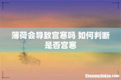 薄荷会导致宫寒吗 如何判断是否宫寒