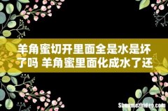 羊角蜜切开里面全是水是坏了吗 羊角蜜里面化成水了还能吃吗