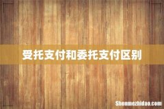 受托支付和委托支付区别