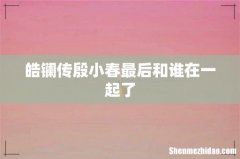 皓镧传殷小春最后和谁在一起了