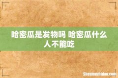 哈密瓜是发物吗 哈密瓜什么人不能吃