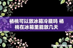 杨桃可以放冰箱冷藏吗 杨桃在冰箱里能放几天
