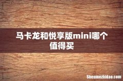 马卡龙和悦享版mini哪个值得买