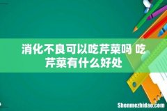 消化不良可以吃芹菜吗 吃芹菜有什么好处