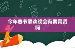 今年春节联欢晚会有秦霄贤吗