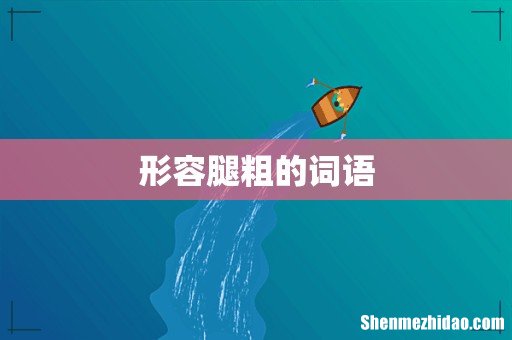 形容腿粗的词语