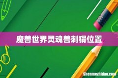 魔兽世界灵魂兽刺猬位置