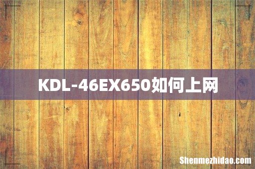 KDL-46EX650如何上网