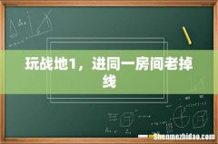 玩战地1，进同一房间老掉线
