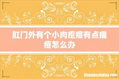 肛门外有个小肉疙瘩有点痛疼怎么办