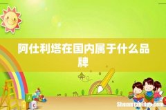 阿仕利塔在国内属于什么品牌