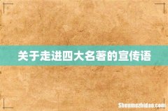 关于走进四大名著的宣传语