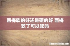 西梅软的好还是硬的好 西梅软了可以吃吗