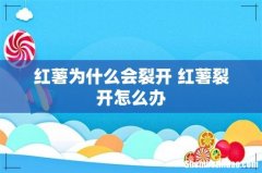 红薯为什么会裂开 红薯裂开怎么办