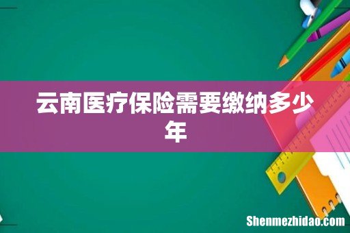 云南医疗保险需要缴纳多少年