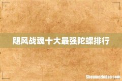 飓风战魂十大最强陀螺排行