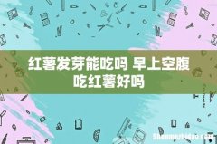 红薯发芽能吃吗 早上空腹吃红薯好吗