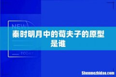 秦时明月中的荀夫子的原型是谁