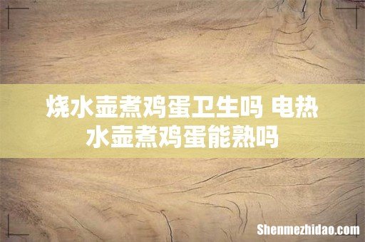 烧水壶煮鸡蛋卫生吗 电热水壶煮鸡蛋能熟吗