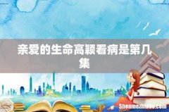 亲爱的生命高颖看病是第几集