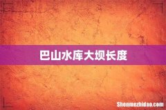 巴山水库大坝长度