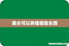 潲水可以养殖哪些东西