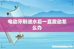 电动牙刷进水后一直震动怎么办
