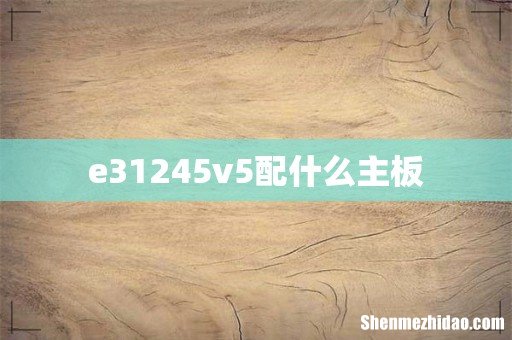 e31245v5配什么主板
