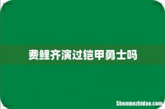 费鲤齐演过铠甲勇士吗