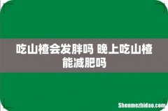 吃山楂会发胖吗 晚上吃山楂能减肥吗