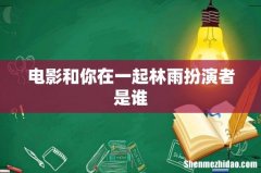 电影和你在一起林雨扮演者是谁