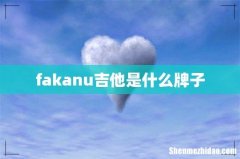 fakanu吉他是什么牌子