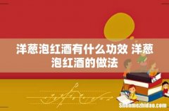 洋葱泡红酒有什么功效 洋葱泡红酒的做法