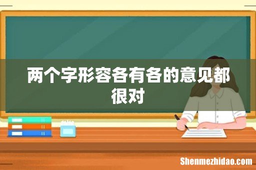 两个字形容各有各的意见都很对